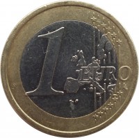 France coin 1 Euro - 1'st Map (1999 - 2006) reverse reverse of 1 Euro - 1'st Map (1999 - 2006) coin with KM# 1288 from France. Inscription: 1 EURO LL