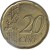 reverse of 20 Euro Cent - 2'nd Map (2007 - 2015) coin with KM# 212 from Greece. Inscription: 20 EURO CENT LL