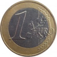 Greece coin 1 Euro - 2'nd Map (2007 - 2015) reverse reverse of 1 Euro - 2'nd Map (2007 - 2015) coin with KM# 214 from Greece. Inscription: 1 EURO LL