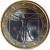 obverse of 1 Euro - 2'nd Map (2008 - 2015) coin with KM# 250 from Italy. Inscription: RI R 2011 LC