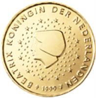 obverse of 10 Euro Cent - Beatrix - 2'nd Map (2007 - 2013) coin with KM# 268 from Netherlands. Inscription: BEATRIX KONINGIN DER NEDERLANDEN 2007