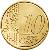 reverse of 10 Euro Cent - Beatrix - 2'nd Map (2007 - 2013) coin with KM# 268 from Netherlands. Inscription: 10 EURO CENT LL