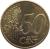 reverse of 50 Euro Cent - Beatrix - 1'st Map (1999 - 2006) coin with KM# 239 from Netherlands. Inscription: 50 EURO CENT LL