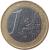 reverse of 1 Euro - Beatrix - 1'st Map (1999 - 2006) coin with KM# 240 from Netherlands. Inscription: 1 EURO LL