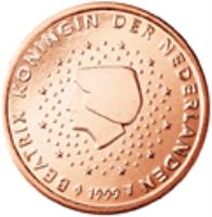 obverse of 2 Euro Cent - Beatrix (1999 - 2013) coin with KM# 235 from Netherlands. Inscription: BEATRIX KONINGIN DER NEDERLANDEN 2007 GC