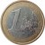 reverse of 1 Euro - 1'st Map (2002 - 2008) coin with KM# 746 from Portugal. Inscription: 1 EURO LL