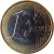 reverse of 1 Euro - 2'nd Map (2008 - 2015) coin with KM# 766 from Portugal. Inscription: 1 EURO LL