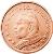 obverse of 1 Euro Cent - John Paul II (2002 - 2005) coin with KM# 341 from Vatican City. Inscription: CITTA' DEL VATICANO 2002 GV · UPINC · R