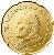 obverse of 20 Euro Cent - John Paul II (2002 - 2005) coin with KM# 345 from Vatican City. Inscription: CITTA' DEL VATICANO 2004 GV · UPINC · R
