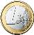 reverse of 1 Euro - John Paul II (2002 - 2005) coin with KM# 347 from Vatican City. Inscription: 1 EURO LL