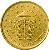 obverse of 50 Euro Cent - Sede Vacante (2005) coin with KM# 370 from Vatican City. Inscription: CITTA' DEL VATICANO · SEDE · VACANTE · MMV · R D. LONGO LDS INC. CARITAS ET VERITAS