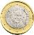 obverse of 1 Euro - Benedict XVI - 1'st Map (2006 - 2007) coin with KM# 381 from Vatican City. Inscription: CITTA' DEL VATICANO D.L. R 2007 ELF INC.