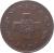 obverse of 1 Cent (1972 - 1982) coin with KM# 8 from Malta. Inscription: MALTA 1975
