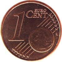 Cyprus coin 1 Euro Cent (2008 - 2016) reverse reverse of 1 Euro Cent (2008 - 2016) coin with KM# 78 from Cyprus. Inscription: 1 EURO CENT LL
