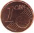 reverse of 1 Euro Cent (2008 - 2016) coin with KM# 78 from Cyprus. Inscription: 1 EURO CENT LL