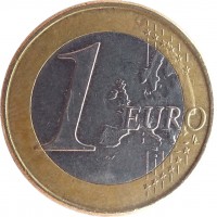 Cyprus coin 1 Euro (2008 - 2016) reverse reverse of 1 Euro (2008 - 2016) coin with KM# 84 from Cyprus. Inscription: 1 EURO LL