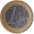reverse of 1 Euro (2008 - 2016) coin with KM# 84 from Cyprus. Inscription: 1 EURO LL