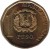 obverse of 1 Peso - Magnetic (2008 - 2014) coin with KM# 80.2a from Dominican Republic. Inscription: 1 PESO REPUBLICA DOMINICANA