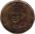 reverse of 1 Peso - Magnetic (2008 - 2014) coin with KM# 80.2a from Dominican Republic. Inscription: PADRE DE LA PATRIA 2008 DUARTE