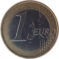 reverse of 1 Euro - 2'nd Map (2011) coin with KM# 67 from Estonia. Inscription: 1 EURO LL