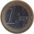 reverse of 1 Euro - 2'nd Map (2011) coin with KM# 67 from Estonia. Inscription: 1 EURO LL