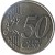 reverse of 50 Euro Cent - 2'nd Map (2007 - 2015) coin with KM# 128 from Finland. Inscription: 50 EURO CENT LL