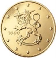 obverse of 10 Euro Cent - 2'nd Map (2007 - 2015) coin with KM# 126 from Finland. Inscription: 2010 FI