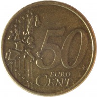 Finland coin 50 Euro Cent - 1'st Map (1999 - 2006) reverse reverse of 50 Euro Cent - 1'st Map (1999 - 2006) coin with KM# 103 from Finland. Inscription: 50 EURO CENT LL