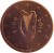 obverse of 1 Euro Cent (2002 - 2015) coin with KM# 32 from Ireland. Inscription: éIRe 2014