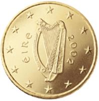 obverse of 50 Euro Cent - 2'nd Map (2007 - 2016) coin with KM# 49 from Ireland. Inscription: éIRe 2007