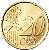 reverse of 20 Euro Cent - Henri I - 1'st Map (2002 - 2006) coin with KM# 79 from Luxembourg. Inscription: 20 EURO CENT LL