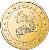 obverse of 10 Euro Cent - Rainier III - 1'st Type; 1'st Map (2001 - 2004) coin with KM# 170 from Monaco. Inscription: MONACO 2001