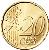 reverse of 20 Euro Cent - Rainier III - 1'st Type; 1'st Map (2001 - 2004) coin with KM# 171 from Monaco. Inscription: 20 EURO CENT LL