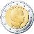 obverse of 2 Euro - Albert II - 2'nd Map (2009 - 2015) coin with KM# 195 from Monaco. Inscription: MONACO 2011
