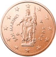 San Marino coin 2 Euro Cent (2002 - 2015) obverse obverse of 2 Euro Cent (2002 - 2015) coin with KM# 441 from San Marino. Inscription: 2006 SAN MARINO Ch R ELF INC.