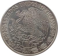 Mexico coin 50 Centavos (1970 - 1983) obverse obverse of 50 Centavos (1970 - 1983) coin with KM# 452 from Mexico. Inscription: ESTADOS UNIDOS MEXICANOS