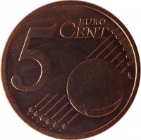 Andorra coin 5 Euro Cent - Joan Enric Vives i Sicília (2014) reverse reverse of 5 Euro Cent - Joan Enric Vives i Sicília (2014) coin with KM# 522 from Andorra. Inscription: 5 EURO CENT LL