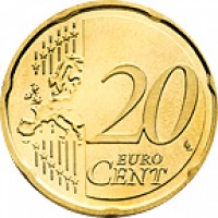 Andorra coin 20 Euro Cent - Joan Enric Vives i Sicília (2014) reverse reverse of 20 Euro Cent - Joan Enric Vives i Sicília (2014) coin with KM# 524 from Andorra. Inscription: 20 EURO CENT LL