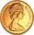 obverse of 1/2 Penny - Elizabeth II - 2'nd Portrait (1982 - 1984) coin with KM# 926 from United Kingdom. Inscription: D · G · REG · F · D · 1983 ELIZABETH · II