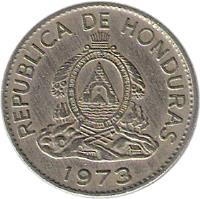 Honduras coin 20 Centavos (1973) obverse obverse of 20 Centavos (1973) coin with KM# 81 from Honduras. Inscription: REPUBLICA DE HONDURAS 1973