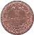reverse of 1 Centavo (1974 - 1998) coin with KM# 77a from Honduras. Inscription: UN 1 CENTAVO DE LEMPIRA