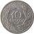 reverse of 10 Groszy (1923) coin with Y# 11 from Poland. Inscription: 10 GROSZY