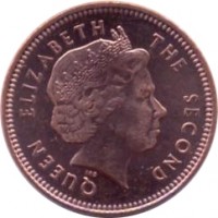 Falkland Islands coin 1 Penny - Elizabeth II - 4'th Portrait (2004 - 2011) obverse obverse of 1 Penny - Elizabeth II - 4'th Portrait (2004 - 2011) coin with KM# 130 from Falkland Islands. Inscription: QUEEN ELIZABETH THE SECOND IRB