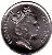 obverse of 5 Cents - Elizabeth II - 3'rd Portrait (2009 - 2010) coin with KM# 119 from Fiji. Inscription: ELIZABETH II FIJI 2009