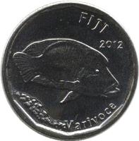 Fiji coin 50 Cents (2012 - 2013) obverse obverse of 50 Cents (2012 - 2013) coin with KM# 335 from Fiji. Inscription: FIJI 2012 Varivoce