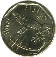 obverse of 1 Dollar (2012 - 2013) coin with KM# 336 from Fiji. Inscription: Vokai FIJI 2012