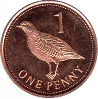 Gibraltar coin 1 Penny - Elizabeth II - 3'rd Portrait (2010 - 2011) reverse reverse of 1 Penny - Elizabeth II - 3'rd Portrait (2010 - 2011) coin with KM# 1098 from Gibraltar. Inscription: 1 ONE PENNY