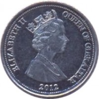 Gibraltar coin 5 Pence - Elizabeth II - 3'rd Portrait (2012 - 2013) obverse obverse of 5 Pence - Elizabeth II - 3'rd Portrait (2012 - 2013) coin with KM# 1101 from Gibraltar. Inscription: ELIZABETH II QUEEN OF GIBRALTAR 2012