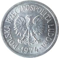 Poland coin 10 Groszy (1961 - 1985) obverse obverse of 10 Groszy (1961 - 1985) coin with Y# AA47 from Poland. Inscription: POLSKA RZECZPOSPOLITA LUDOWA · 1966 ·