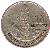 reverse of 10 Centavos (1965 - 1970) coin with KM# 267 from Guatemala. Inscription: 10 CENTAVOS MONOLITO DE QUIRIGUA